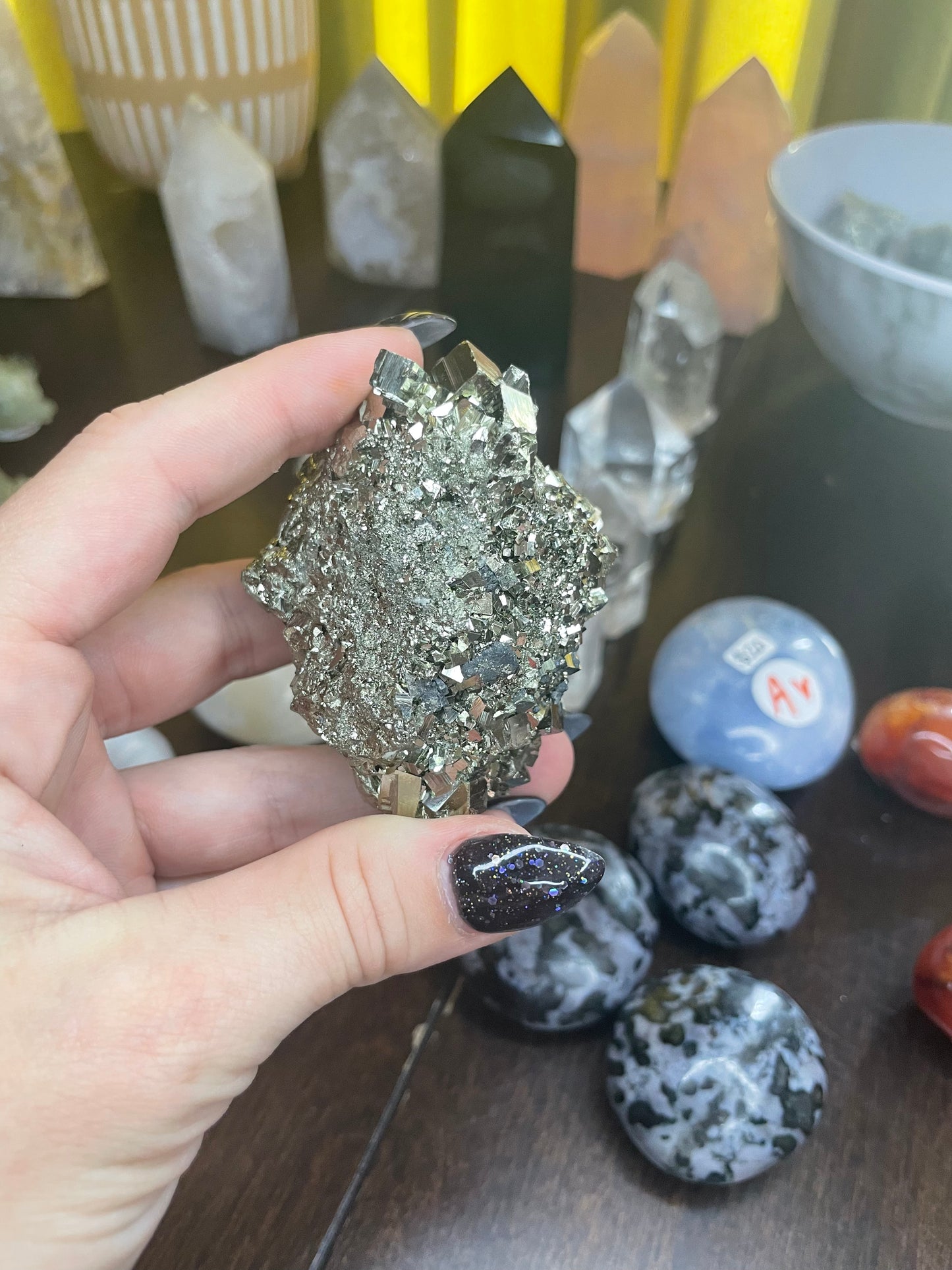 Large Pyrite cluster