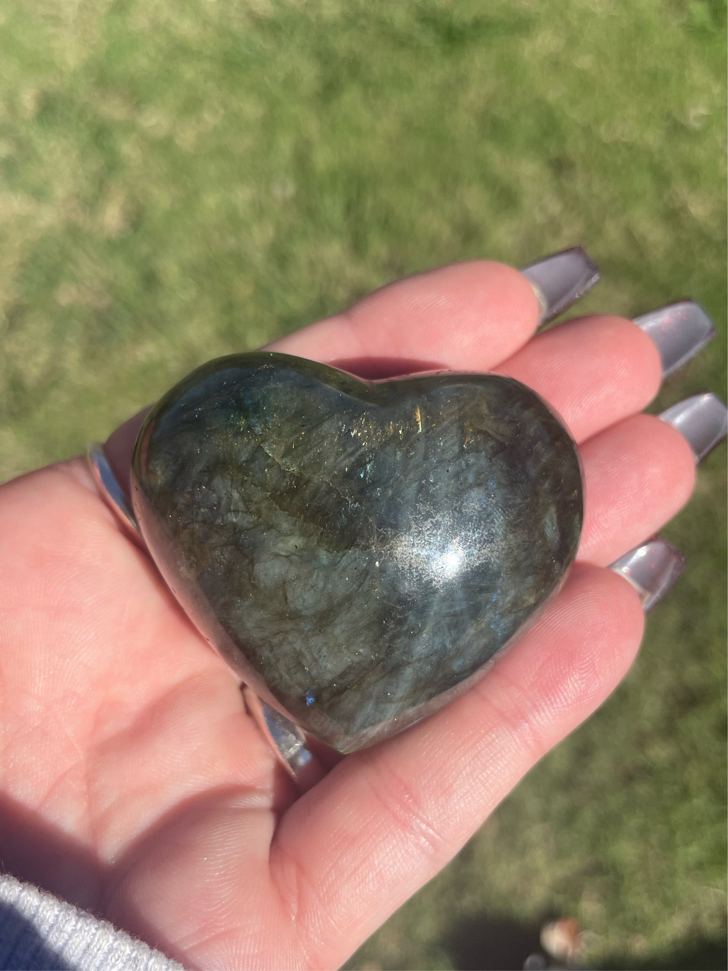Labradorite heart 3
